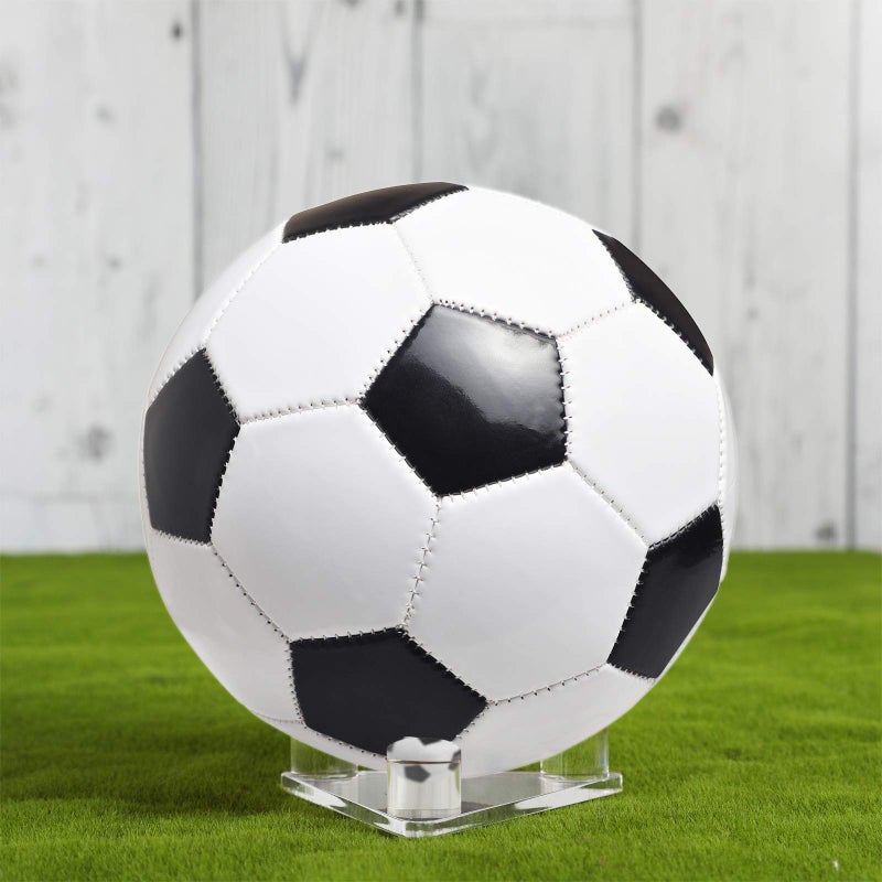 Sumind 4 Pieces Acrylic Ball Stand Holder Clear Sports Ball Storage Display Stand for Footballs Basketballs Volleyballs Soccer Bowling Ball Display - Image 4