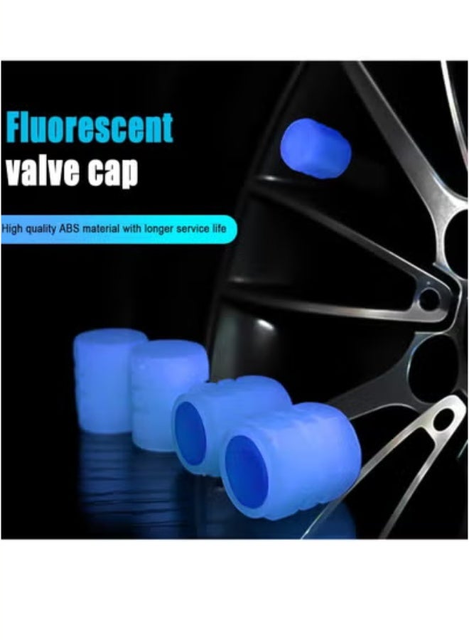 General Tire Valve Stem Caps for Car, 4PCS Noctilucous Tire Air Caps Cover, Illuminated Auto Wheel Valve Stem Cap, Car Accessories Universal for Car, Truck, SUV, Motorcycles, Bike  - Image 4
