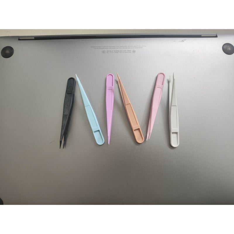 15 Random Color Plastic Tweezers 15 Pieces Durable Four Season Universal Tweezers For Educational Exploration Yard Use Insect And Plant Learning Kits Classroom Reward Games Outdoor Discovery Sticker Eyelash Crafts And Diamond Painting - Image 2