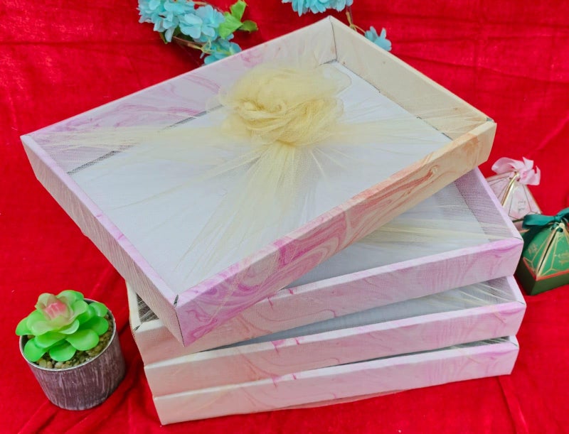 VRB Dec 3 Pcs Gift Box/gift boxes for packaging/Corrugated Boxes/Birthday Gift Packing Box/hamper box for Gift Hamper Gifting Boxes and Wedding Decoration Purpose (Design - 2 - Image 5