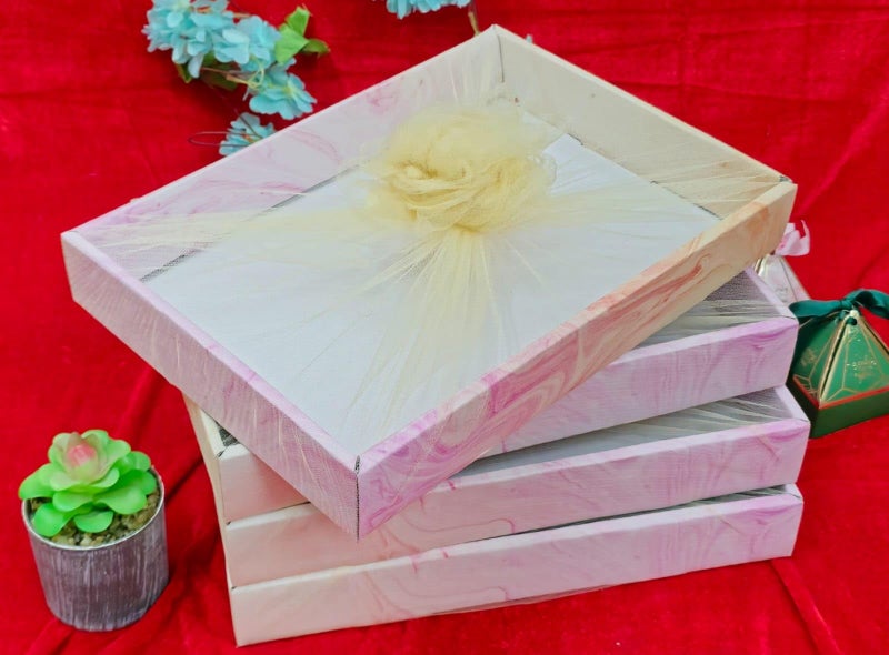 VRB Dec 3 Pcs Gift Box/gift boxes for packaging/Corrugated Boxes/Birthday Gift Packing Box/hamper box for Gift Hamper Gifting Boxes and Wedding Decoration Purpose (Design - 2 - Image 3