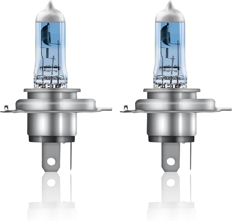 أوسرام OSRAM Cool Blue® Intense H4، سطوع أكثر بنسبة 100%، حتى 5,000 K، مصباح أمامي هالوجين، مظهر LED، صندوق معلق (مصباحان) - Image 2