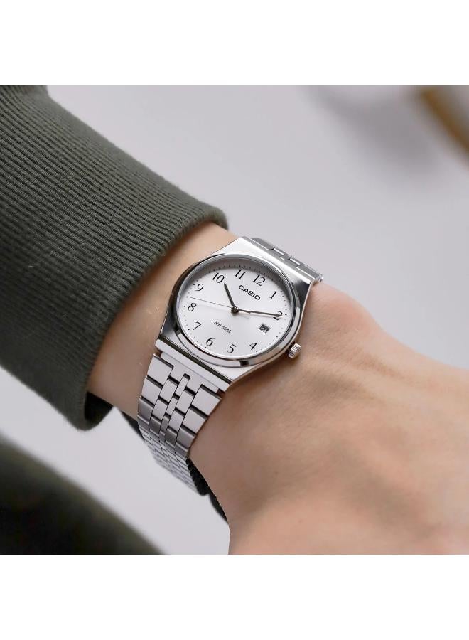 كاسيو ساعة تناظرية من الفولاذ المقاوم للصدأ MTP-B145D-7BVDF - Image 3