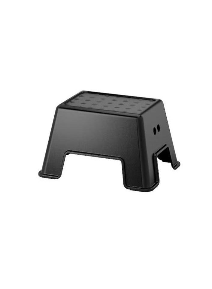 Black ladder stool, size 44x35 cm - Image 1