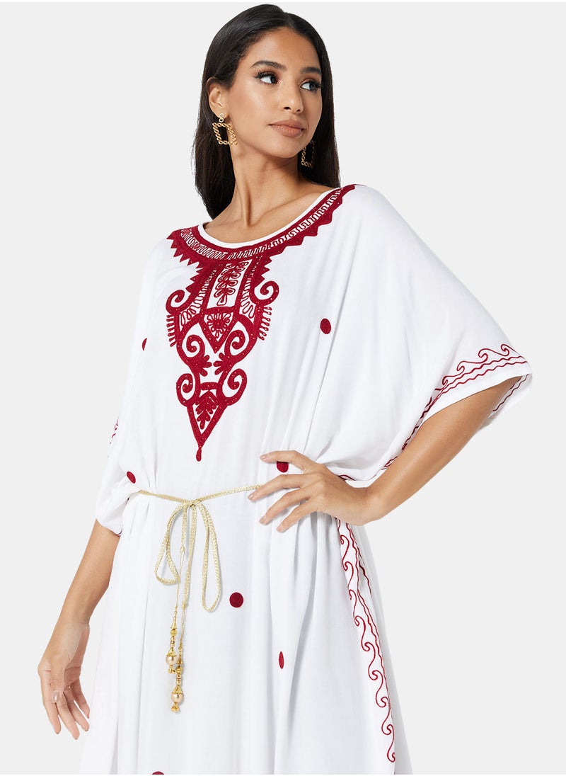 ARABIAN CLOSET EMBROIDERED KAFTAN  - Image 4