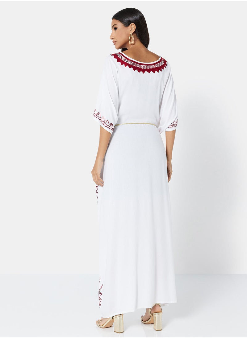 ARABIAN CLOSET EMBROIDERED KAFTAN  - Image 2