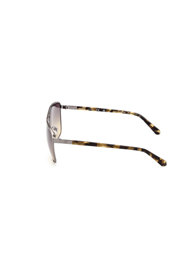 GUESS FULL RIM MALE NAVIGATOR GREY METAL SUNGLASSES - Image 2