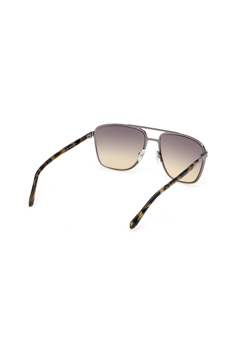 GUESS FULL RIM MALE NAVIGATOR GREY METAL SUNGLASSES - Image 5