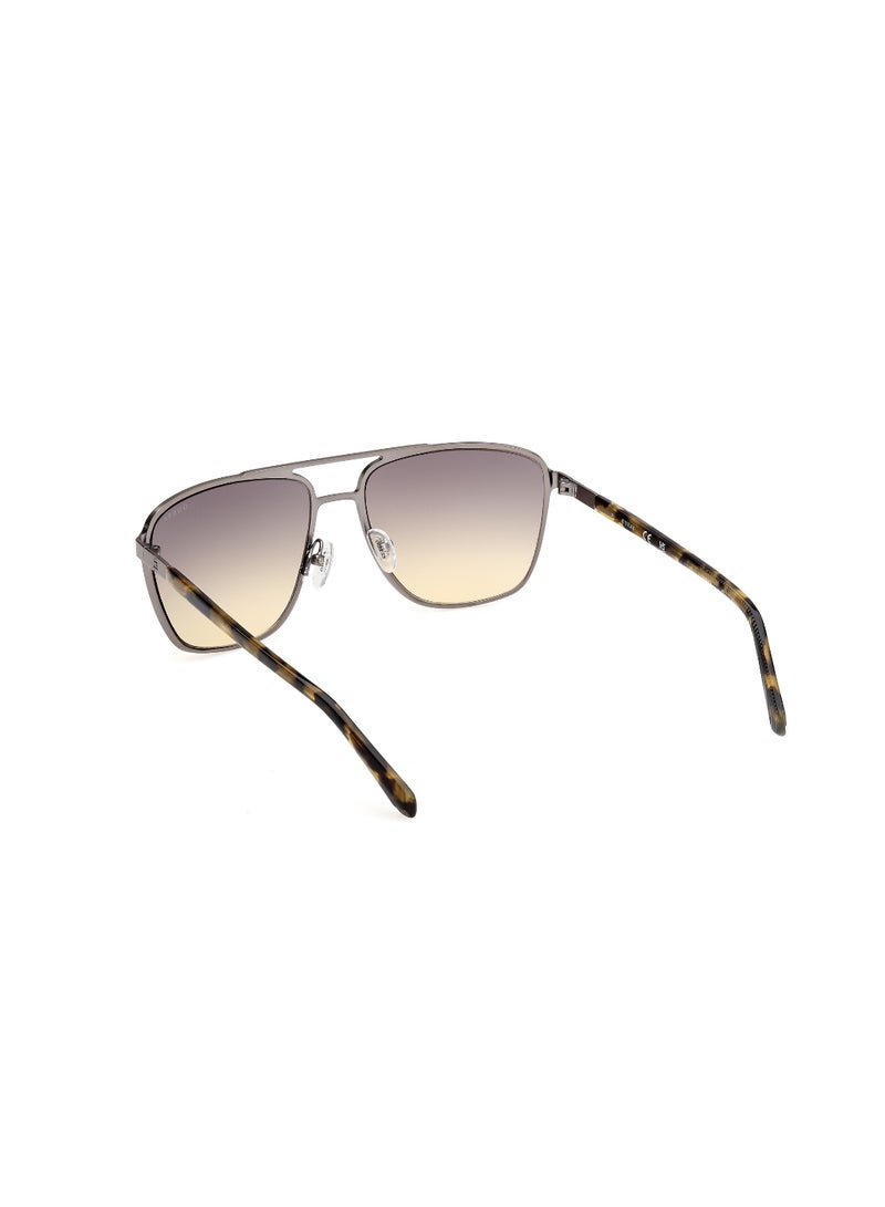 GUESS FULL RIM MALE NAVIGATOR GREY METAL SUNGLASSES - Image 3