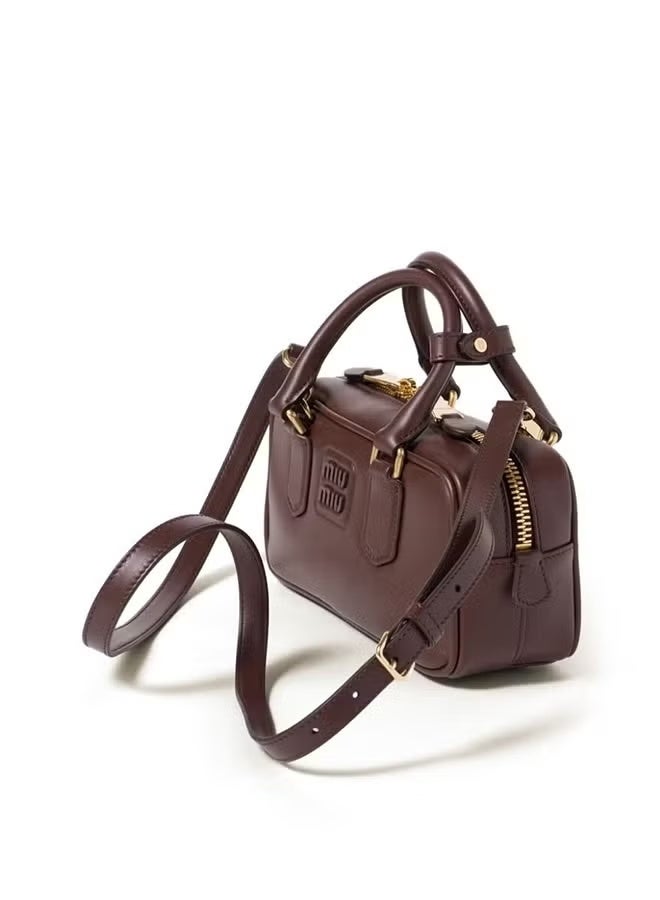 MIU Miu Women's Arcadie Leather Small Tote Crossbody Bag - Image 2