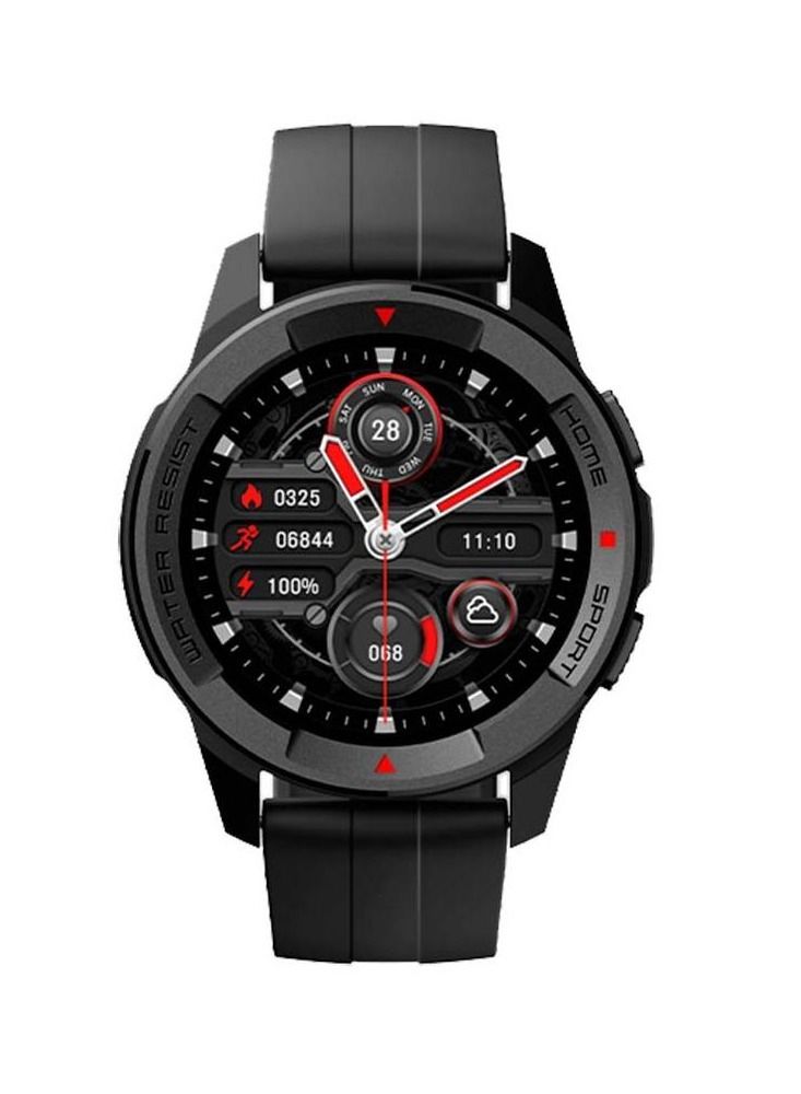 Mibro Bluetooth Smartwatch 1.3 Inch AMOLED Screen 38 Sports Modes Heart Rate Blood Oxygen Sleep Monitoring Water-Resistant 350mAh Battery 60 Days Long Standby Time Multi-language - Black - Image 1