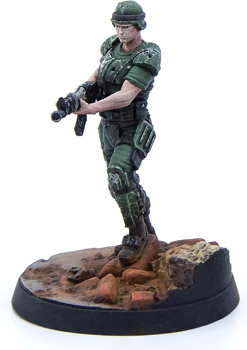 Modiphius Fallout Wasteland Warfare: Survivors: Reilly's Rangers - 5 Miniatures, 32mm Unpainted Resin Figures, Capital Wave RPG - Image 5