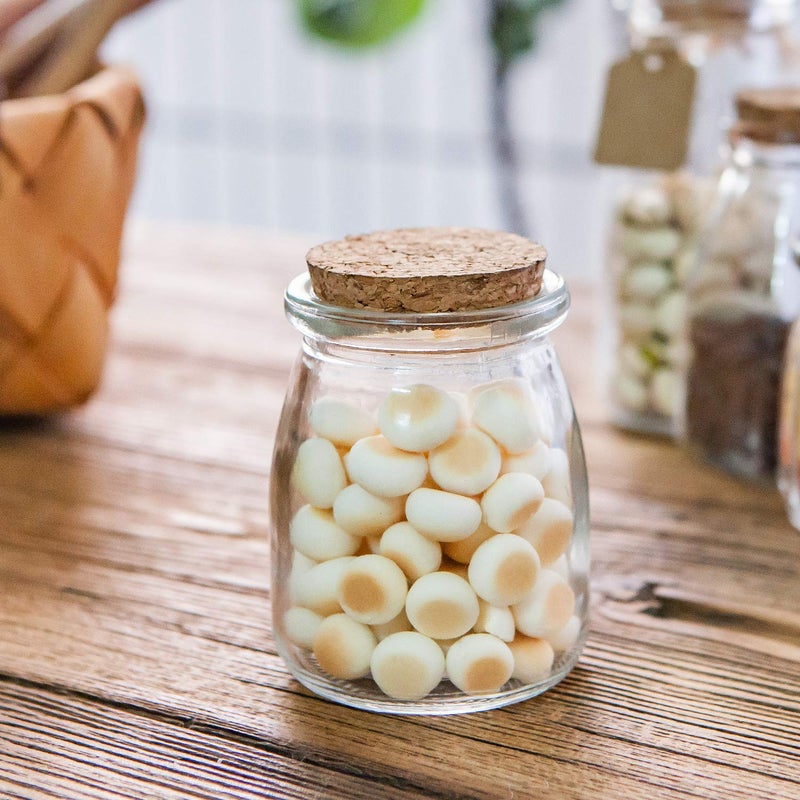 Brajttt Mini Yogurt Jars 30 Pack  7 Oz Glass Favor Jars With Cork Lids  Pudding Containers With Lids  Mason Jar Wedding Favors Honey Pot With Label Tags And String - Image 5