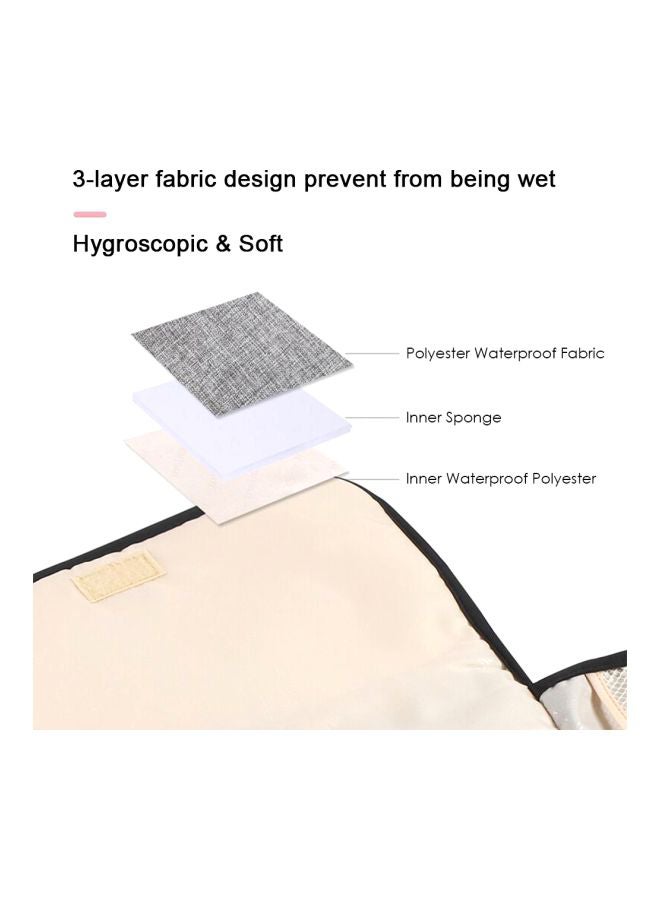 Foldable Compact Portable Travel Baby Diaper Changing Pad With Multiple Pockets - Image 5