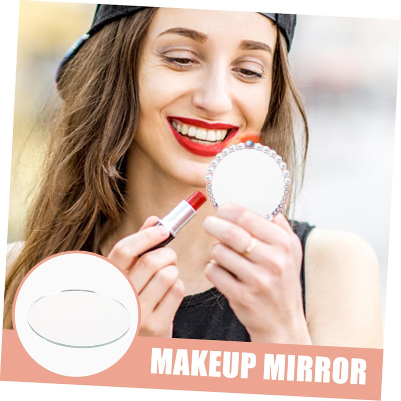 10Pcs 1 Inch Round Craft Mirrors For Makeup Projects Home Travel Beauty Use - Image 5