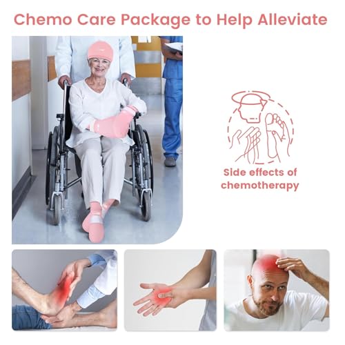 SuzziPad Chemo Care Package for Women Men Cooling Gloves Socks and Cold Caps for Chemotherapy Ideal for Discomfort of Head Hand Feet L - Image 5