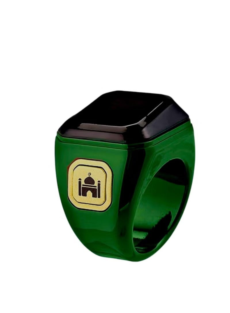 خاتم إلكتروني ذكي للتسبيح مصمم لتلبية احتياجات المسلمين للتذكير بالتسبيح وأوقات الصلاة. - Image 2