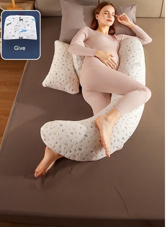 UNICORN Pregnancy Body Sleepling Pillow Maternity Pillow with Detachable and Adjustable Pillow Cover Support for Back Legs Belly - Image 1