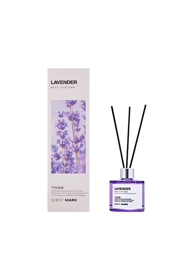 Litus - Home Perfume Reed Diffuser,Lavender(Calm Lavender Essence) Fragrance,5 Rattan Reeds,50ml - Image 1