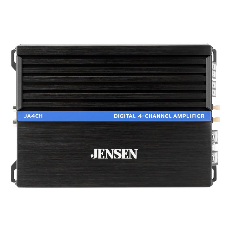 JENSEN JASeries JA4CH HighPerformance ClassD 4Channel Car Audio Amplifier Truck Motorcycle Golf Cart 1000 Watts Peak Power Efficient Compact Design CTA2006D Certified Bridegeable - Image 2