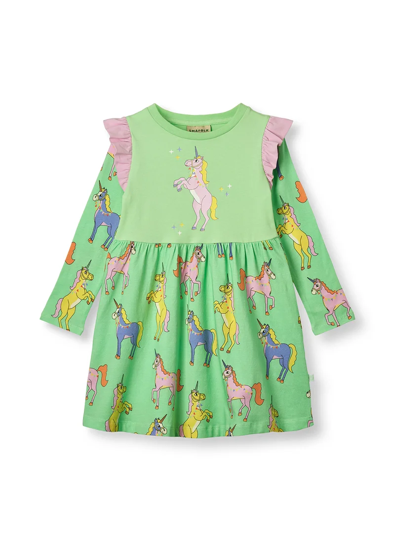 Småfolk Dress with unicorns