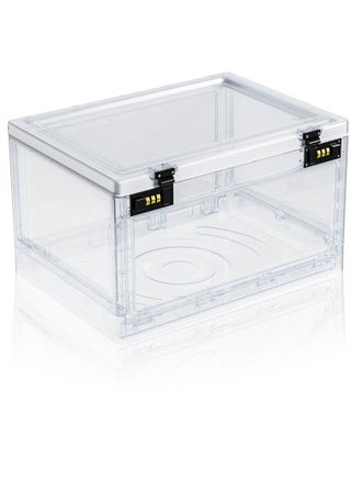 Medicine Lock Box with Combination Locker, Medication LockBox for Medical Safe Cabinet, Files Documents Organizer, Lockable Cell Phone Jail, Tablet Holder, Food, Snacks, Clear - pzsku/Z652F01BD92EE4B852E9FZ/45/_/1709716422/bd076306-fd43-4a6c-a800-b22a593e8773