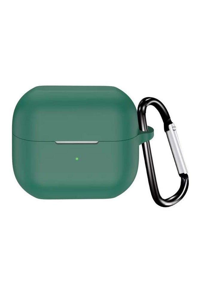 Soft Silicone Cover For Samsung Galaxy Buds 3/3 Pro Case With Hook Antifall Protective Sleeve Accessories (Green) - Image 2