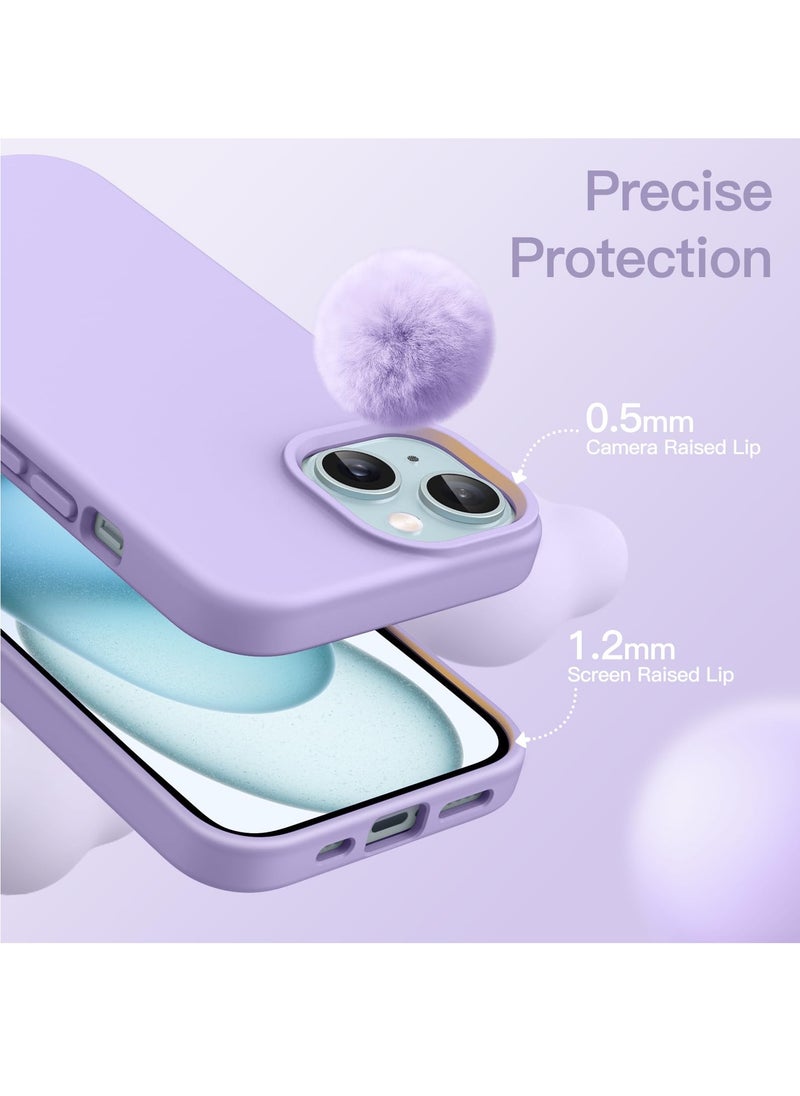BORTONY - iPhone 15 Plus Case 6.7 Inch Silicone Silky-Soft Touch iPhone 15 Plus Cover Full-Body Slim Thin Phone Case Shockproof Protective Case Cover for Apple iPhone 15 Plus - Image 1