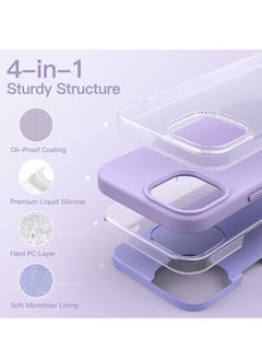 BORTONY iPhone 15 Plus Case 6.7 Inch Silicone Silky-Soft Touch iPhone 15 Plus Cover Full-Body Slim Thin Phone Case Shockproof Protective Case Cover for Apple iPhone 15 Plus  - Image 3