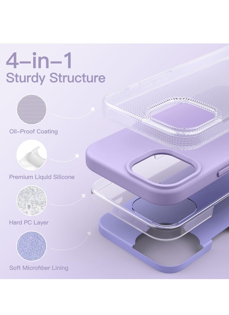 BORTONY - iPhone 15 Plus Case 6.7 Inch Silicone Silky-Soft Touch iPhone 15 Plus Cover Full-Body Slim Thin Phone Case Shockproof Protective Case Cover for Apple iPhone 15 Plus - Image 1