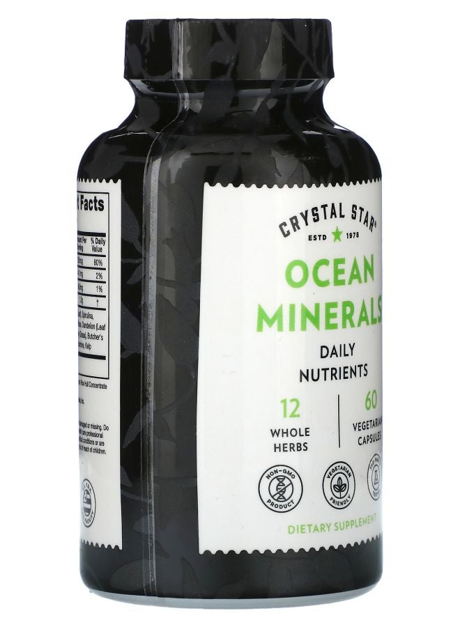 Crystal Star Ocean Minerals 60 Vegetarian Capsules - Image 2