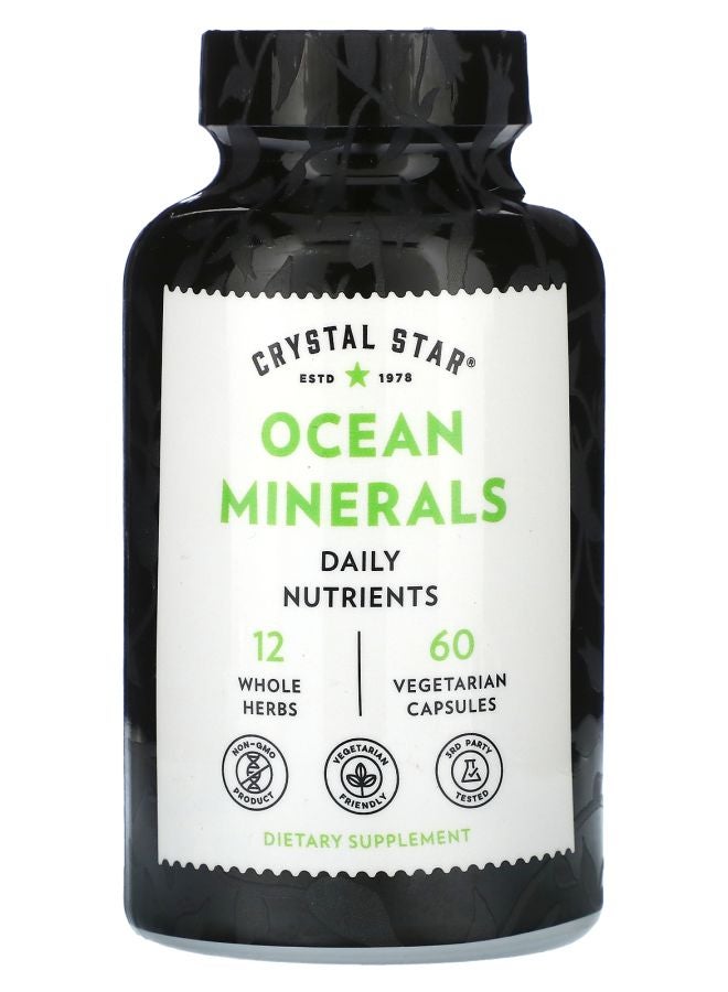 Crystal Star Ocean Minerals 60 Vegetarian Capsules - Image 1