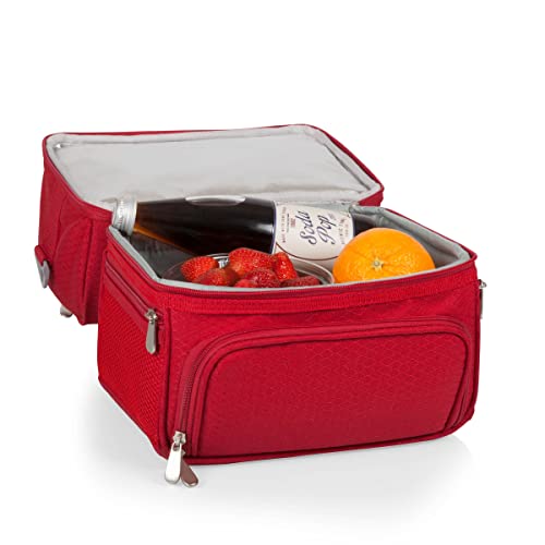 PICNIC TIME ONIVA - a Picnic Time brand, Pranzo Lunch Bag, Insulated Lunch Box with Picnic Set, Lunch Cooler Bag, (Red) - Image 3