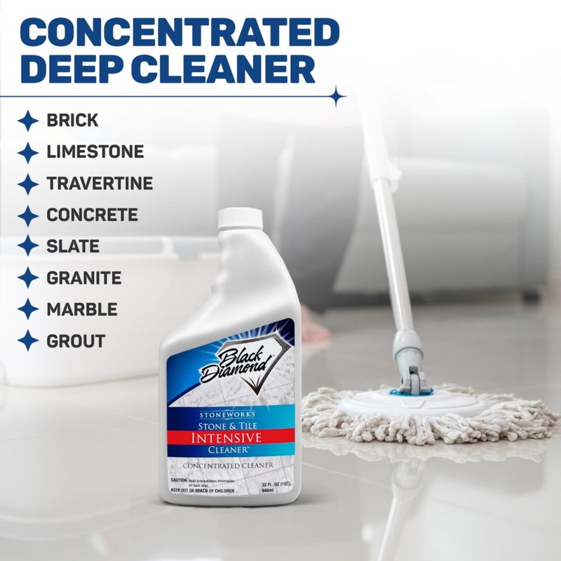 Black Diamond Stoneworks Stone & Tile Intensive Cleaner: Concentrated Deep Cleaner, Marble, Limestone, Travertine, Granite, Slate, Ceramic & Porcelain Tile. - Image 5