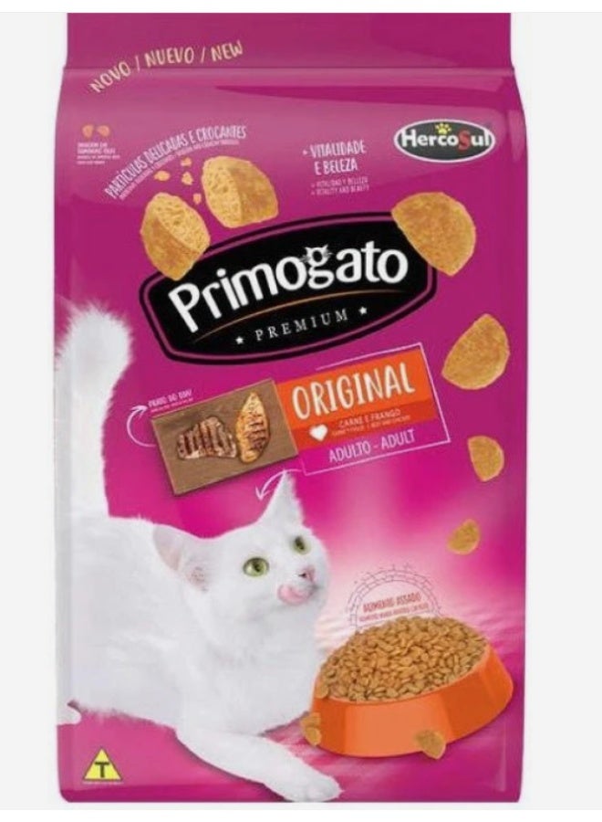 Primogato Premium Cat Food 1 Kg, Original Blend Adult Cat Food