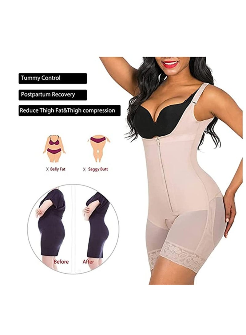 SYOSI Women Bodysuits, Beige Shapewear for Women Body Shaper Slimming Shapewear Flat Stomach Corset Shaping Panties, XXXL Size - Image 2