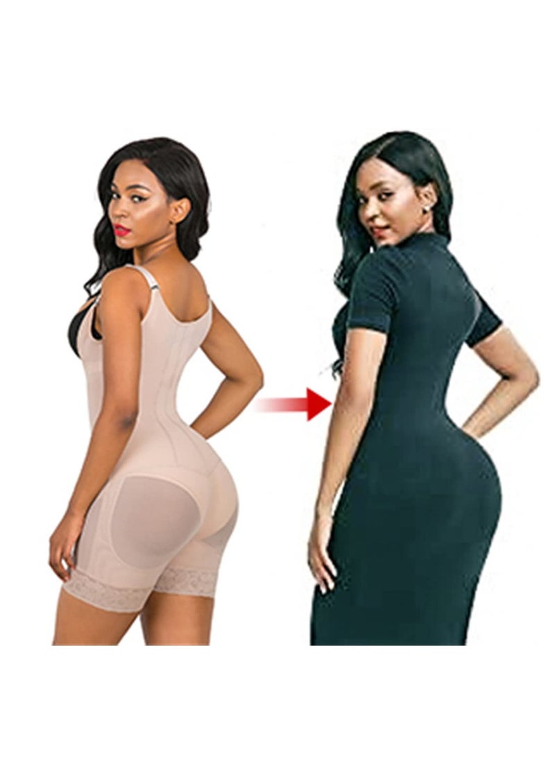 SYOSI Women Bodysuits, Beige Shapewear for Women Body Shaper Slimming Shapewear Flat Stomach Corset Shaping Panties, XXXL Size - Image 3