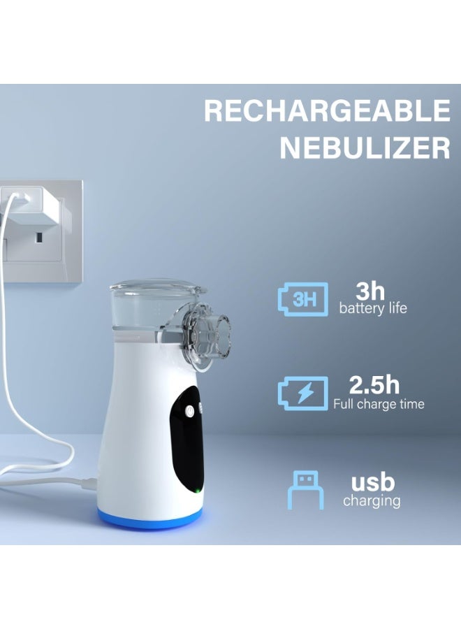 جهاز استنشاق محمول قابل للشحن – بخاخ هادئ مع شاشة رقمية للكبار والأطفال مناسب للمنزل والسفر - Image 4