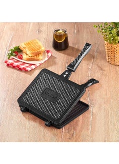 AMBOSS Ambos KUV-0274 Quartz Stove Top Cast Iron Hand Toaster Black 