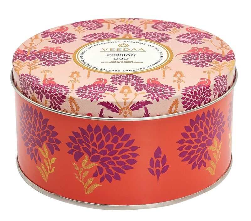 VEEDAA Persian Oud 3 Wick Tin Soy Wax Scented Candle Burns 40 Hours - Image 3