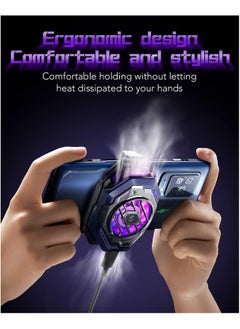 BLACK SHARK Cell Phone Cooler Black Shark Fun Cooler 3Pro, Cellphone Radiator with Sleep Timer/Fan Speed Settings for 2.63-3.46 inches iOS/Android Semiconductor Heatsink Cooling  - Image 2