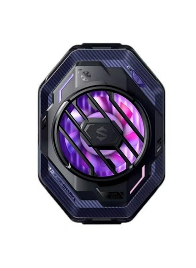BLACK SHARK مبرد الهاتف المحمول Black Shark Fun Cooler 3Pro، مبرد الهاتف المحمول مع مؤقت النوم/إعدادات سرعة المروحة لأجهزة iOS/Android مقاس 2.63-3.46 بوصة، تبريد مشتت أشباه الموصلات - Image 1