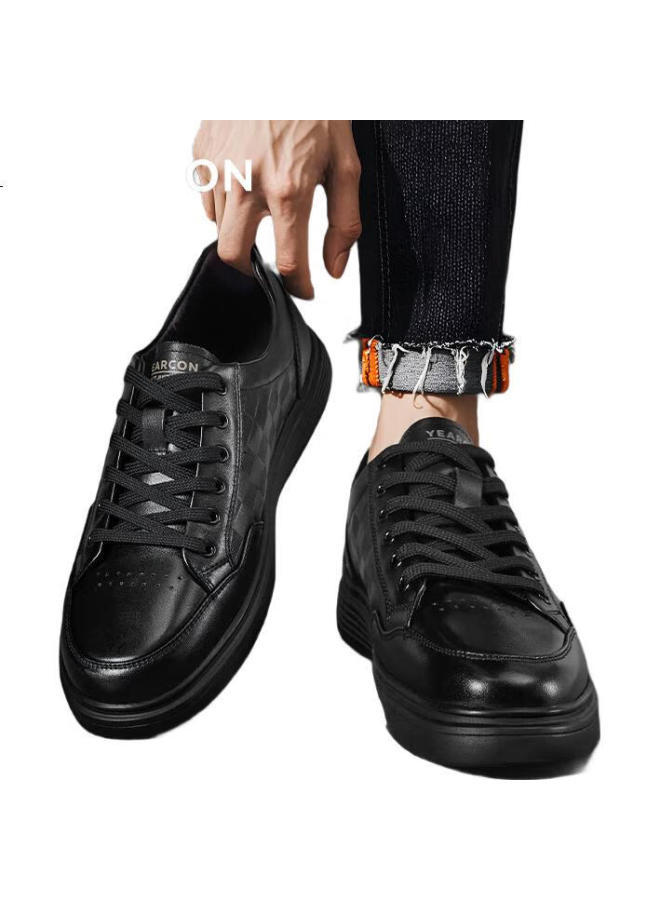 YEARCON Men'S Comfortable Casual Shoes Fashionable And Simple Sneakers 96617W Black Size 41 - Image 1
