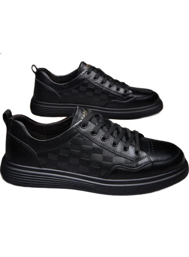 YEARCON Men'S Comfortable Casual Shoes Fashionable And Simple Sneakers 96617W Black Size 41 - Image 2