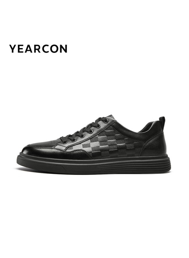 YEARCON Yierkang Men's Comfortable Casual Shoes Fashionable And Simple Sneakers 96617w Black Size 41 - Image 5