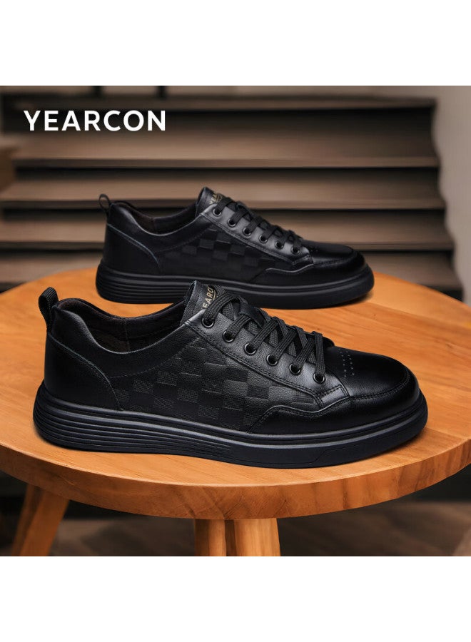 YEARCON Yierkang Men's Comfortable Casual Shoes Fashionable And Simple Sneakers 96617w Black Size 41 - Image 1