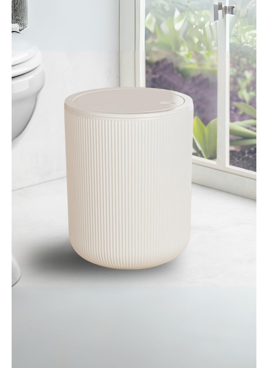Nandy Home 4.5 Lt Round Trash Can, Bathroom, Kitchen Trash Can 