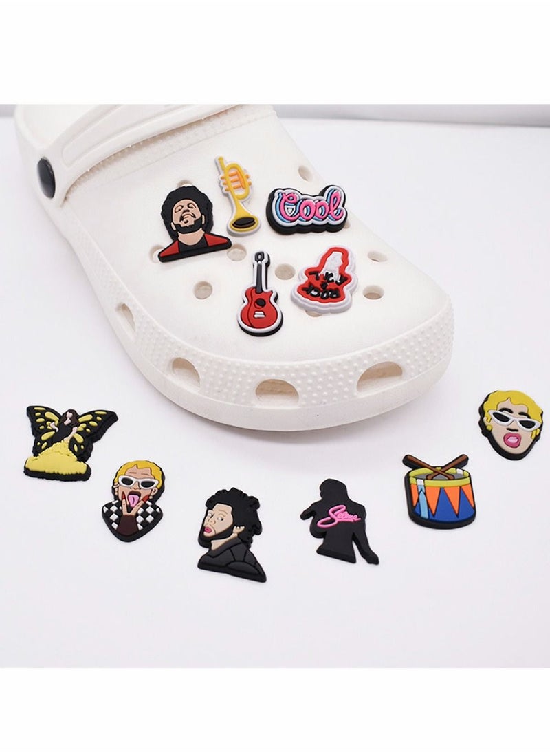 Excefore Shoe Decoration Charms, 29 Pcs Different Shoe Charm for Crocs Charm for Hole Hole Shoe Buckle Party Favors ​Mini Charm Bracelet Wristband Decoration for Men Women Kid  - Image 2