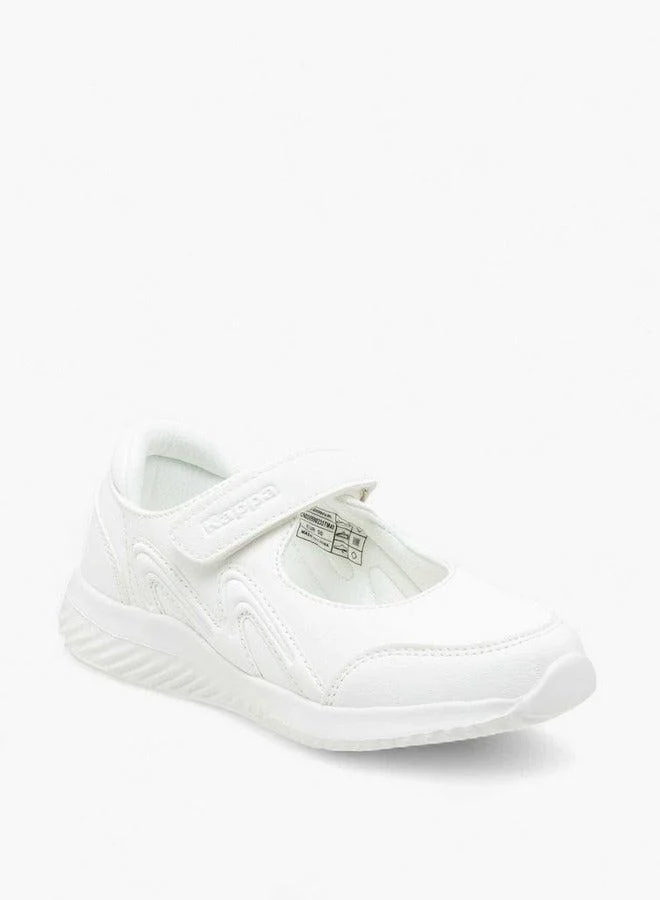 Kappa Girls' Panelled Mary Jane School Shoes with Hook and Loop Closure