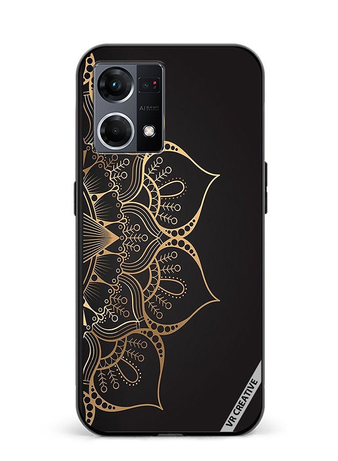 VR CREATIVE Protective Case Cover For Oppo Reno8 4G Mandala Design Multicolour - Image 1